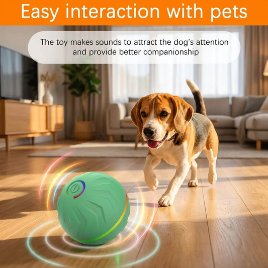 Pelota Interactiva Inteligente para Perros – Juguete con Movimiento Automático para Mantener a los Perros Activos y Entretenidos