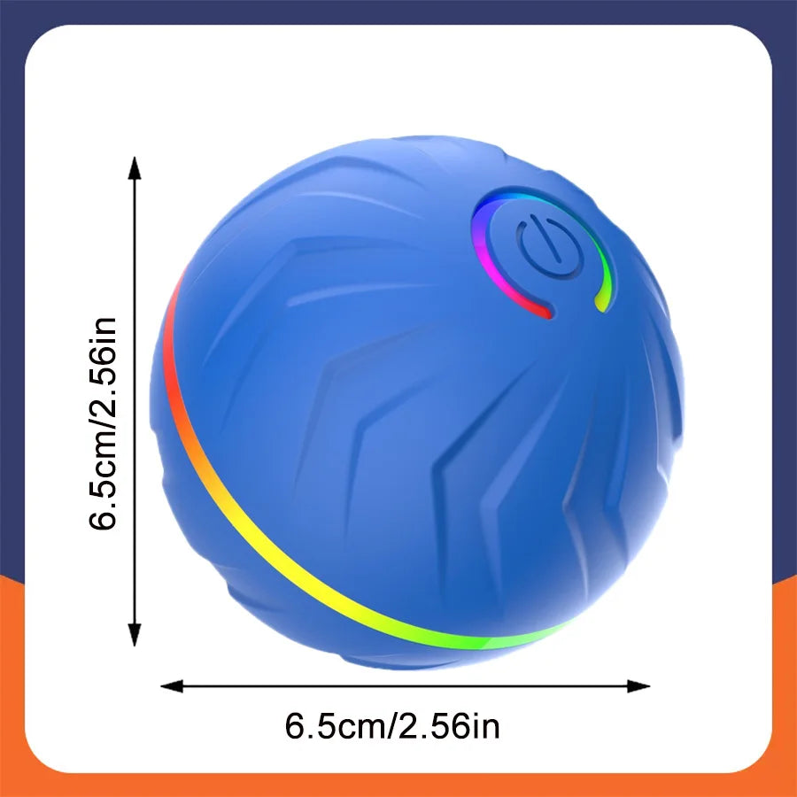Interactive Smart Dogs Toys Balls - USB Automatic Moving Bouncing Ball for Puppy to Large Dog-Electronic Pets Ball Birthday Gift