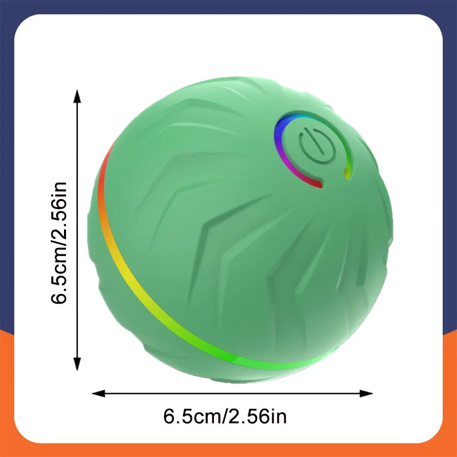 Interactive Smart Dogs Toys Balls - USB Automatic Moving Bouncing Ball for Puppy to Large Dog-Electronic Pets Ball Birthday Gift