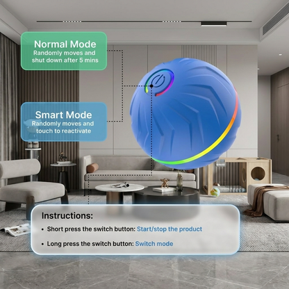 Smart Interactive Dog Ball – Automatic Moving Toy to Keep Dogs Active & Entertained