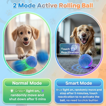 Smart Interactive Dog Ball – Automatic Moving Toy to Keep Dogs Active & Entertained